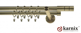 Karnisze nowoczesne NEO na wymiar 19/19mm Cylinder antyk mosiądz