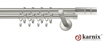 Karnisze nowoczesne NEO na wymiar 19/19mm Cylinder chrom mat