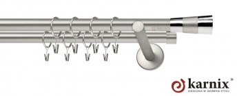 Karnisze nowoczesne NEO na wymiar 19/19mm Doris chrom mat