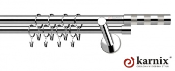 Karnisze nowoczesne NEO na wymiar 19/19mm Etiuda INOX