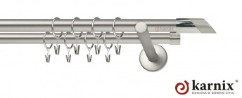 Karnisze nowoczesne NEO na wymiar 19/19mm Falko chrom mat