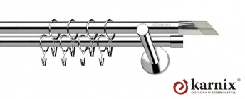 Karnisze nowoczesne NEO na wymiar 19/19mm Falko INOX