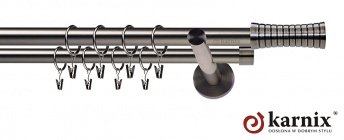 Karnisze nowoczesne NEO na wymiar 19/19mm Gao antracyt