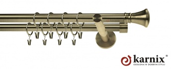 Karnisze nowoczesne NEO na wymiar 19/19mm Liberty antyk mosiądz