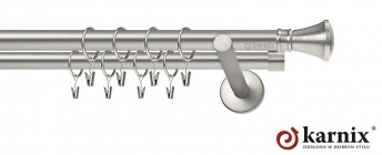 Karnisze nowoczesne NEO na wymiar 19/19mm Liberty chrom mat