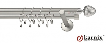 Karnisze nowoczesne NEO na wymiar 19/19mm Milano chrom mat