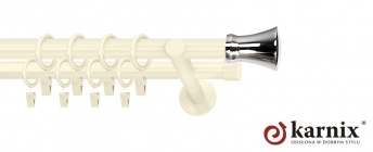 Karnisze nowoczesne NEO na wymiar 19/19mm Monaco ivory (kość słoniowa)