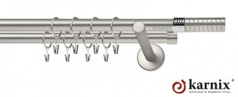 Karnisze nowoczesne NEO na wymiar 19/19mm Optima chrom mat