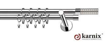 Karnisze nowoczesne NEO na wymiar 19/19mm Optima INOX