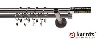 Karnisze nowoczesne NEO na wymiar 19/19mm Optima antracyt