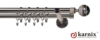 Karnisze nowoczesne NEO na wymiar 19/19mm Pico Crystal antracyt