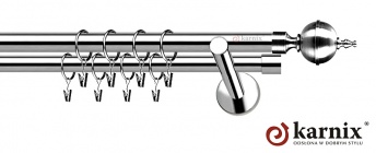 Karnisze nowoczesne NEO na wymiar 19/19mm Roxy INOX