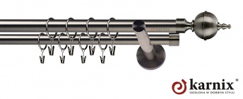 Karnisze nowoczesne NEO na wymiar 19/19mm Roxy antracyt