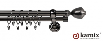 Karnisze Metalowe Rzymskie 25/19mm Avanti antracyt