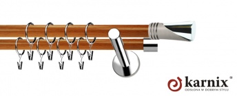 Karnisze Nowoczesne NEO Prestige 19/19mm Loca INOX - calvados