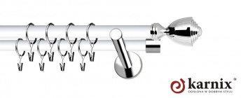 Karnisze Nowoczesne NEO Prestige 19/19mm Avanti INOX - biały