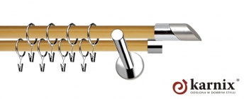 Karnisze Nowoczesne NEO Prestige 19/19mm Falko INOX - pinia