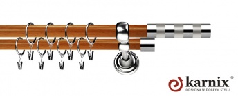 Karnisz Metalowy Prestige 19/19mm Etiuda INOX - calvados