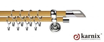 Karnisz Metalowy Prestige 19/19mm Falko INOX - pinia