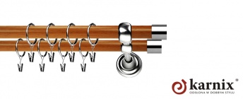 Karnisz Metalowy Prestige 19/19mm Luna INOX - calvados