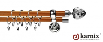 Karnisz Metalowy Prestige 19/19mm Milano INOX - calvados