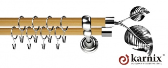 Karnisz Metalowy Prestige 19/19mm Sorento INOX - pinia