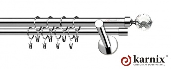 Karnisz nowoczesny NEO 25/19mm Beluna Crystal INOX