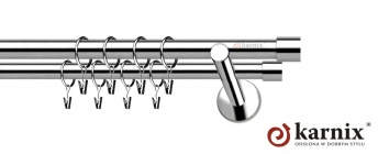 Karnisz nowoczesny NEO 25/19mm Luna INOX
