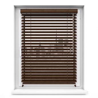 Żaluzje Bambusowe 25mm na wymiar - Walnut