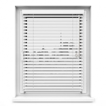 Żaluzje Bambusowe 25mm na wymiar - Snow (biały)