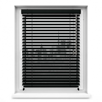 Żaluzje Bambusowe 25mm na wymiar - Onyx (czarny)