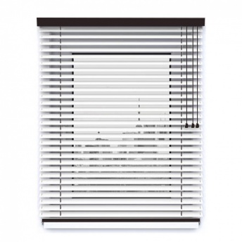 Żaluzje Bambusowe 50mm na wymiar - Snow/Onyx